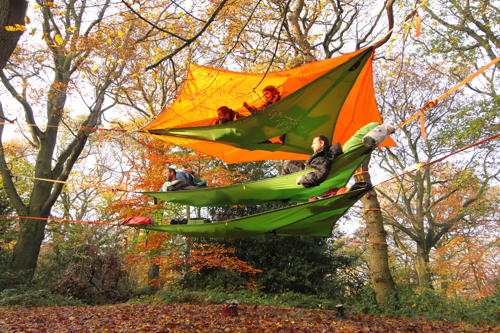 Tentsile Trillium, a collective and multi-layer hammock