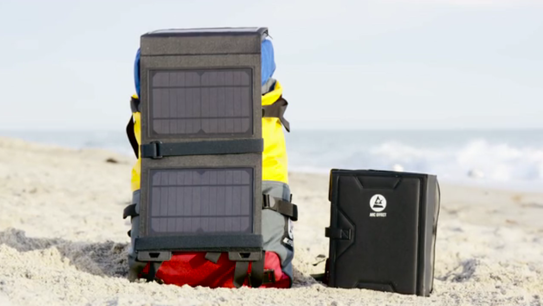 Keep your tech charged at all times with this waterproof solar charging system